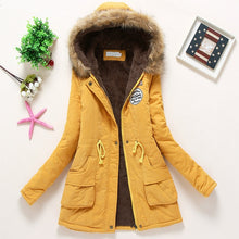 Load image into Gallery viewer, Overcoat Women Winter thick coat Warm Hooded Pockets